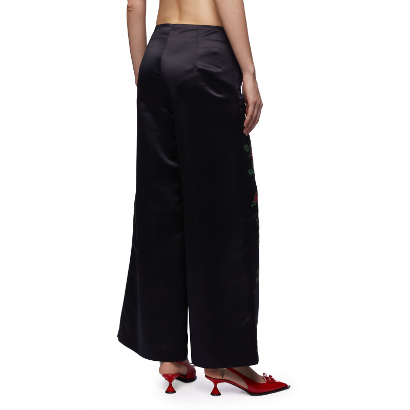 Vivetta PANTALONE RICAMI ROSE Soddisfazione Garantita