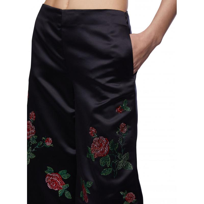 Vivetta PANTALONE RICAMI ROSE Soddisfazione Garantita