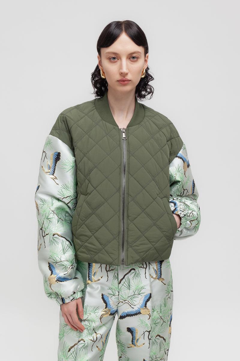 Weili zheng Bomber heritage con maniche a contrasto Saldi