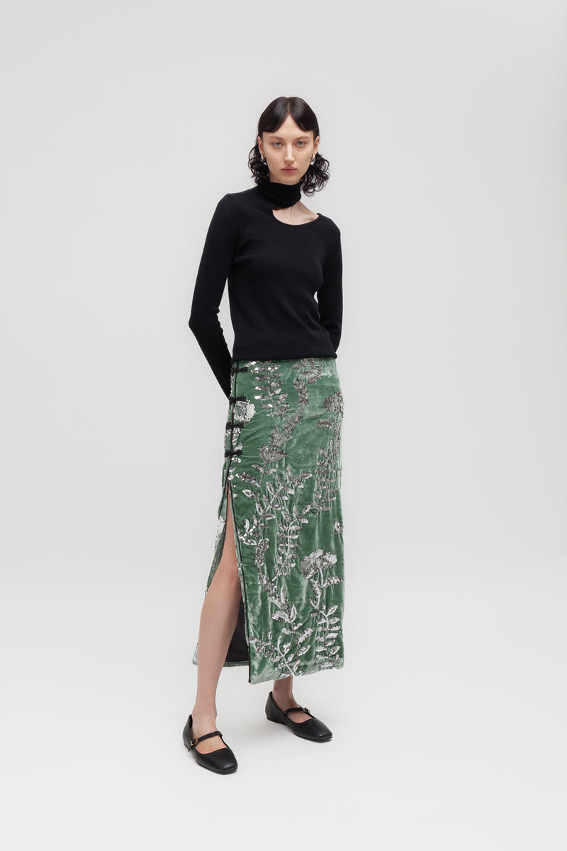 Weili zheng Lupetto in maglina con cut Offerte