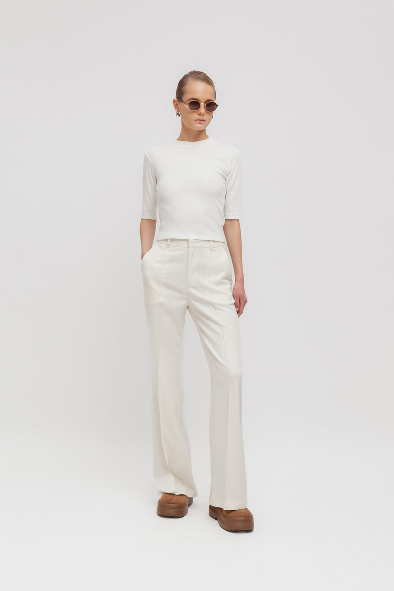 Weili zheng Pantalone flare in gabardina Vendite Flash