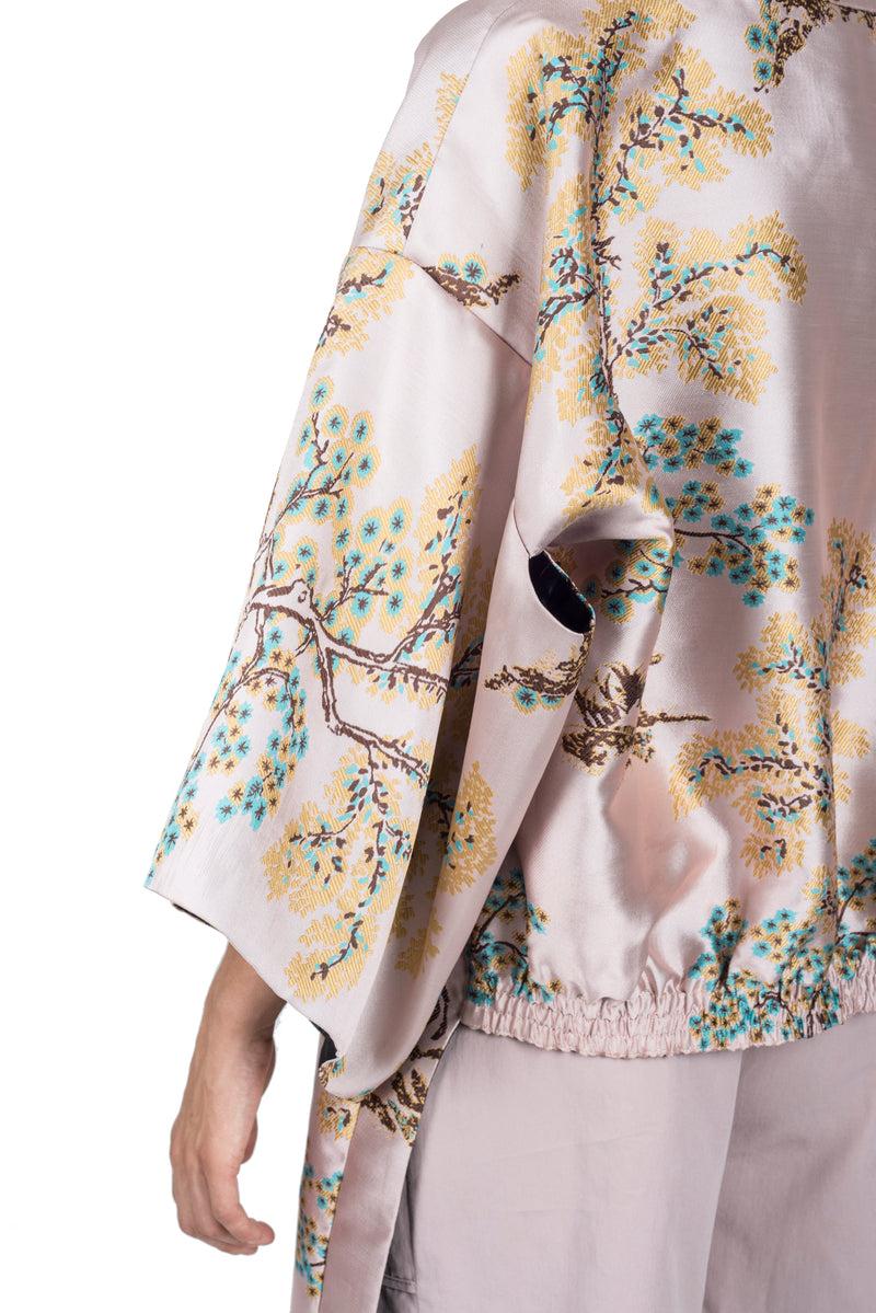 Weili zheng Kimono bomber broccato 2025
