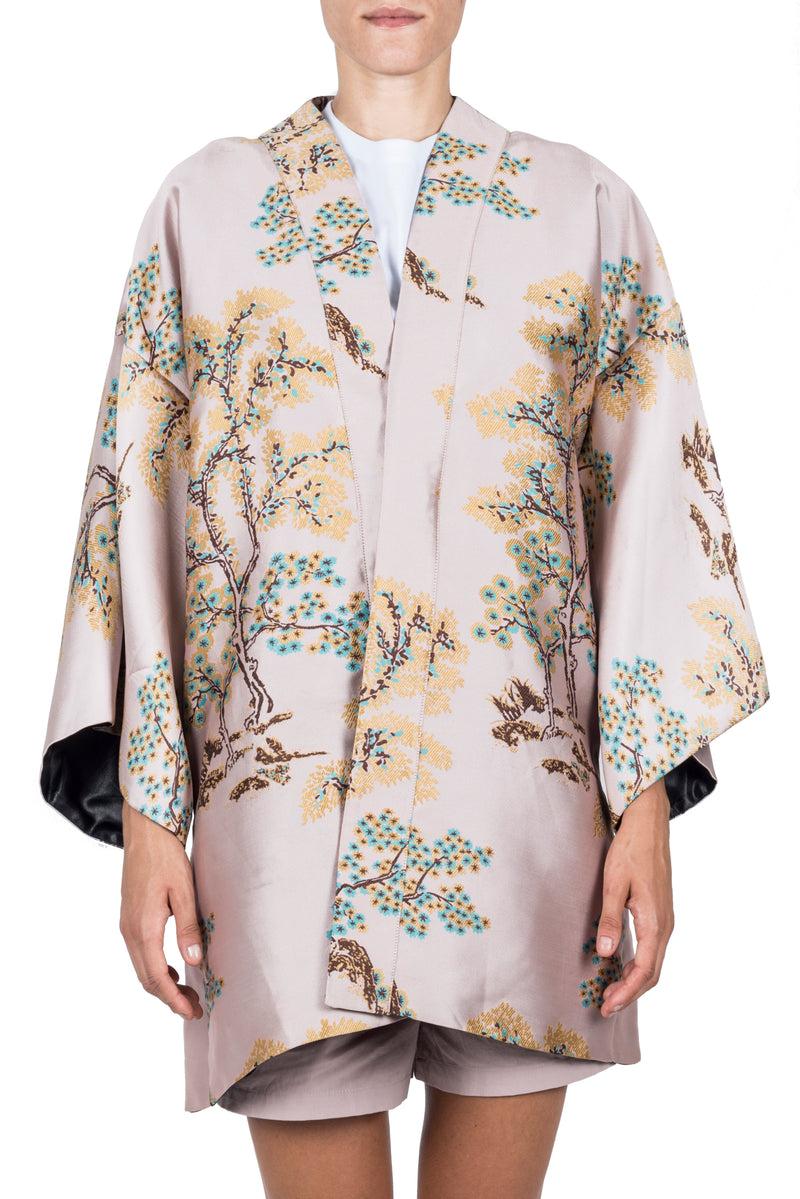 Weili zheng Kimono bomber broccato 2025