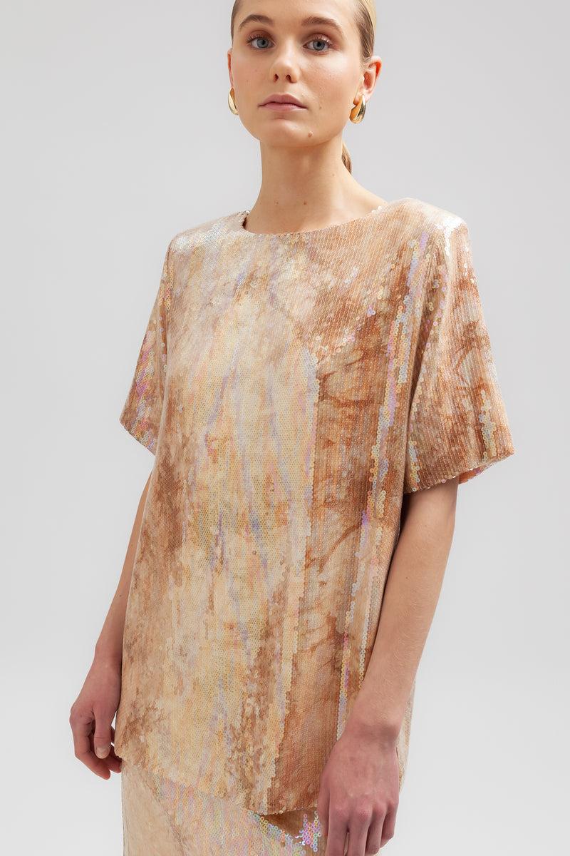 Weili zheng T-shirt in paillettes Acquista Ora