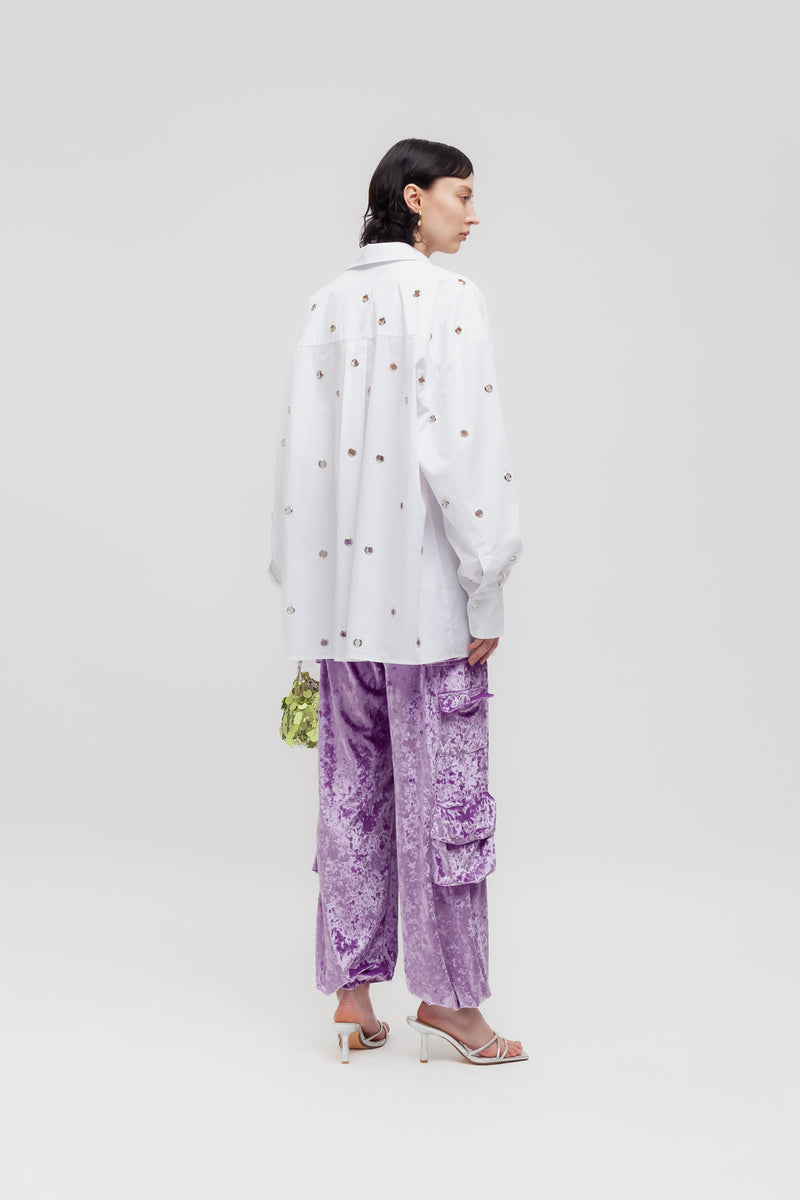 Weili zheng Camicia con occhielli Saldi