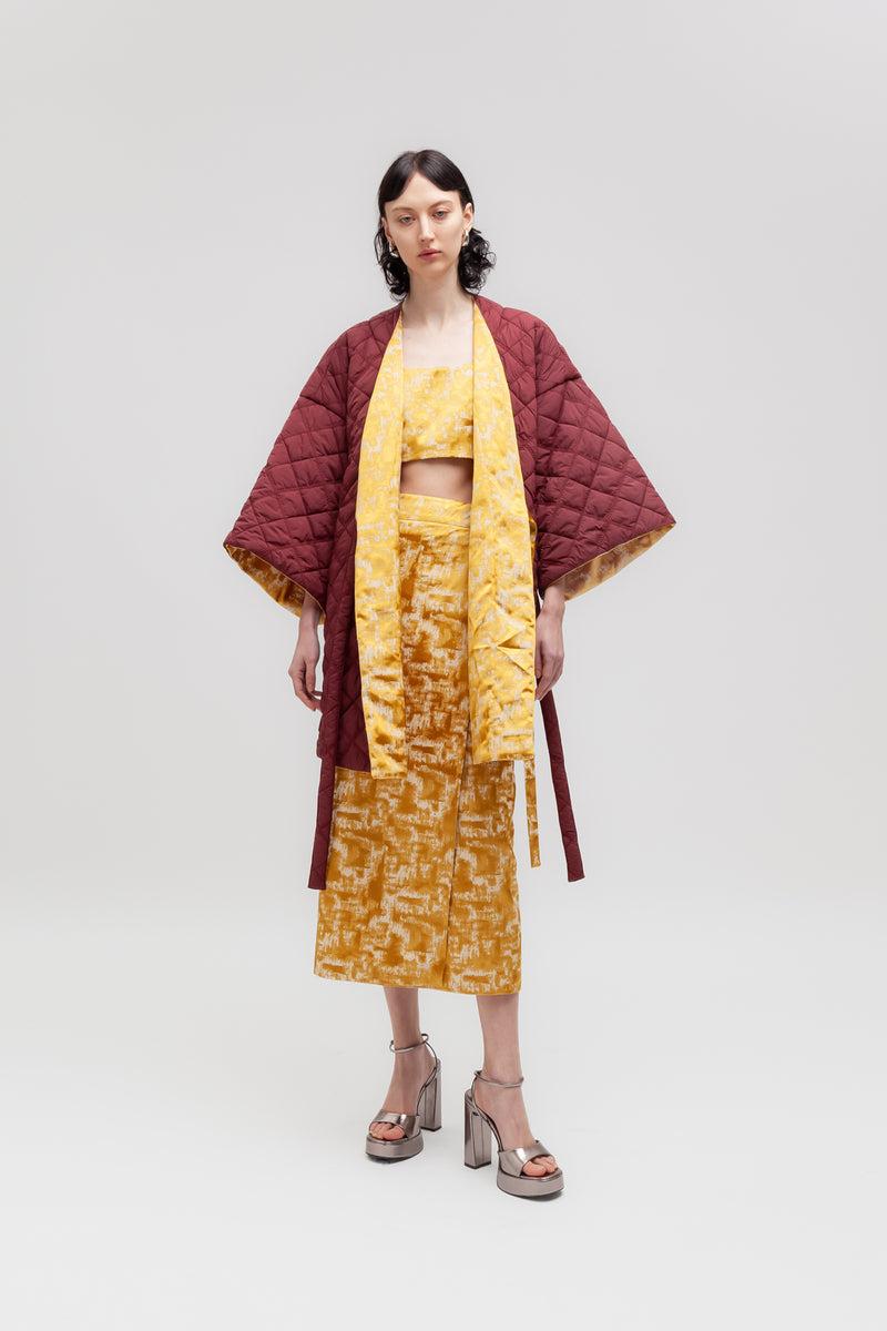 Weili zheng Kimono trapuntato double wear Shopping Online
