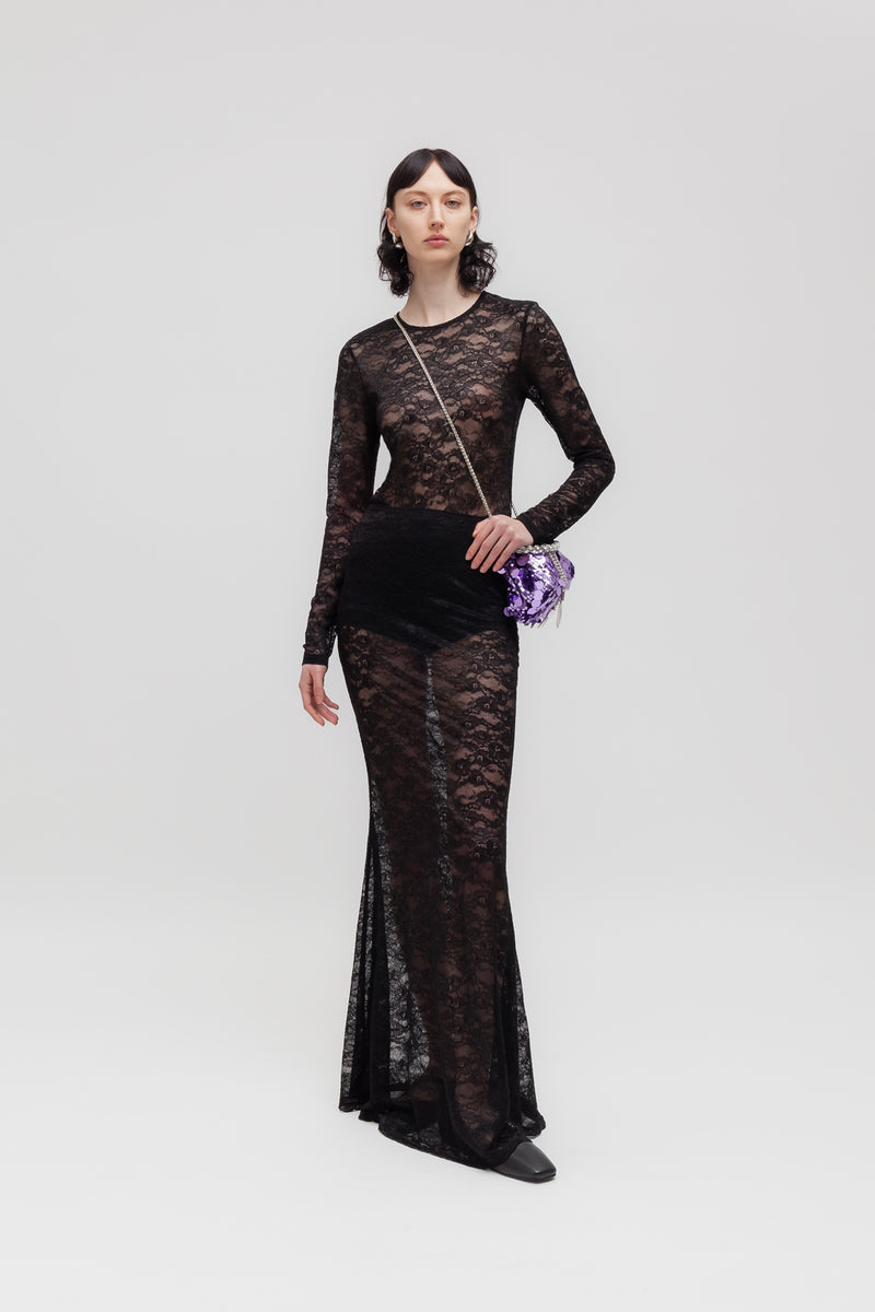 Weili zheng Gonna lunga in pizzo Offerta