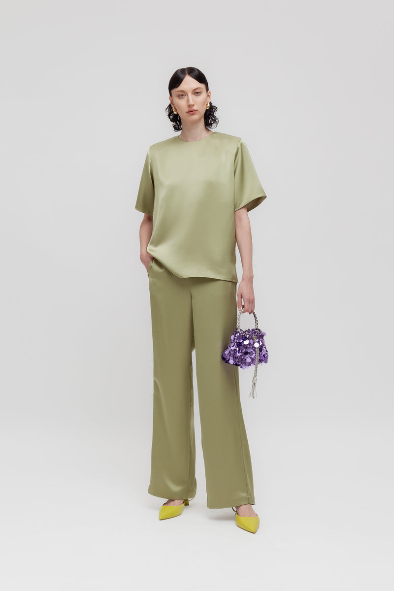 Weili zheng T-shirt in satin Vendite Flash