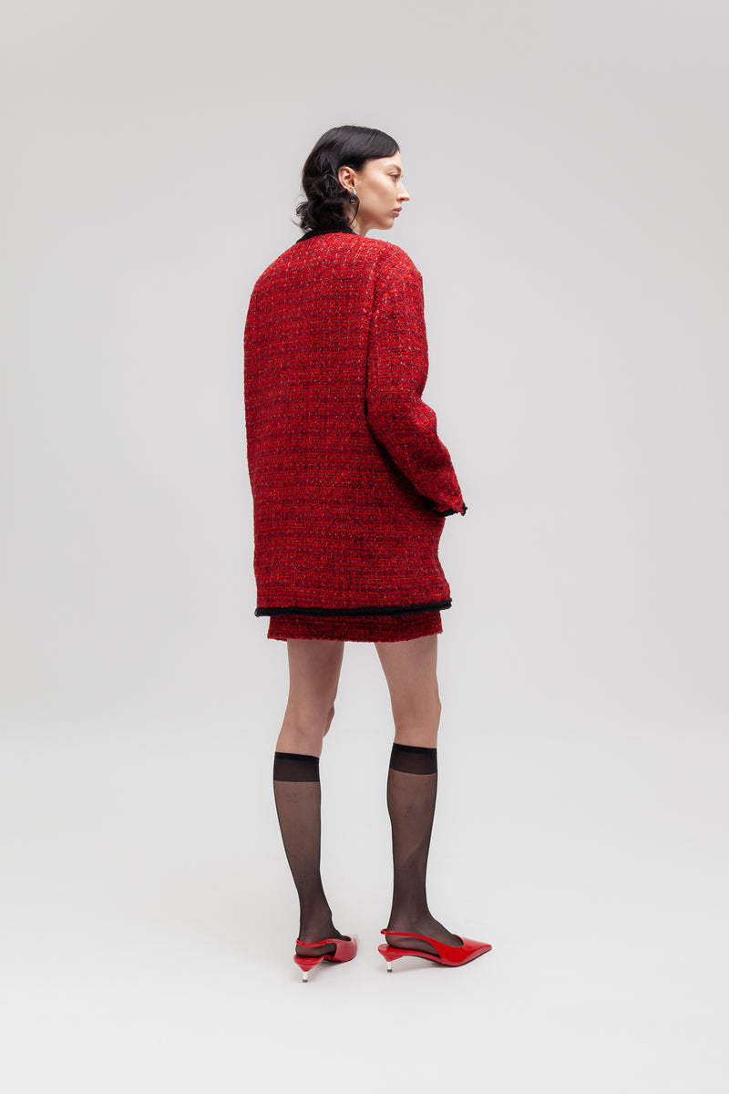 Weili zheng Giacca lavorata in tweed bouclè Qualità Garantita