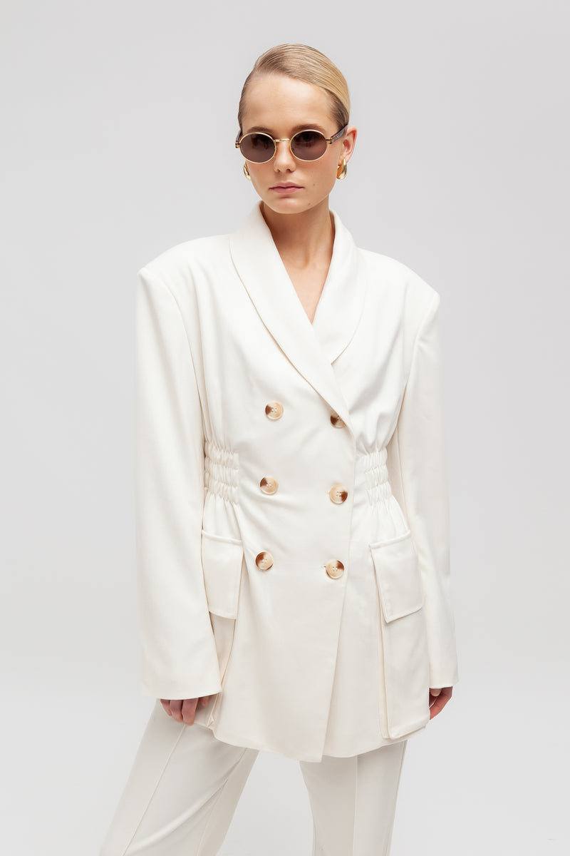 Weili zheng Blazer moda con vita arricciata Fino Al -60%