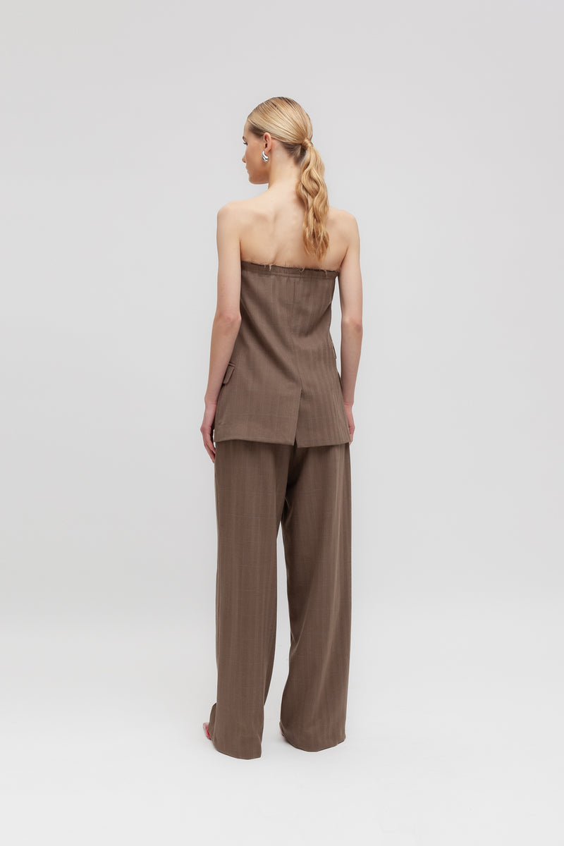 Weili zheng Top bustier spigato Outlet