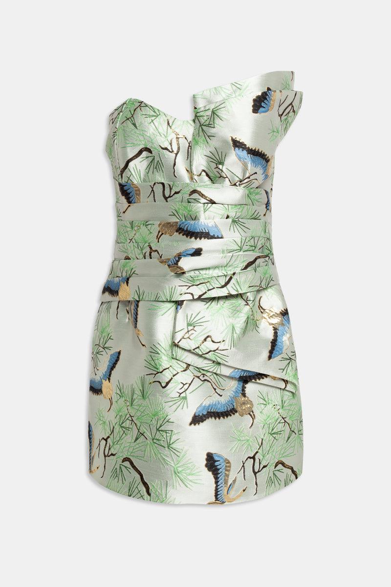 Weili zheng Mini abito in broccato 2025