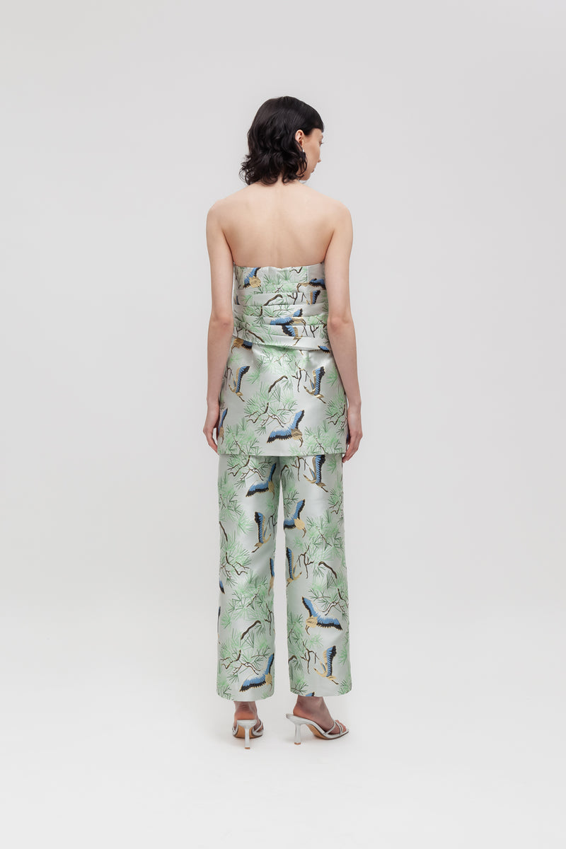 Weili zheng Mini abito in broccato 2025