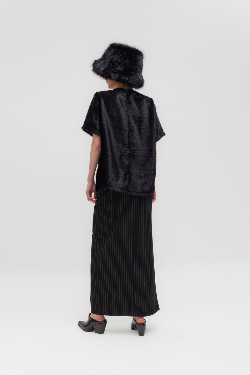 Weili zheng T-shirt in tessuto furry Italia