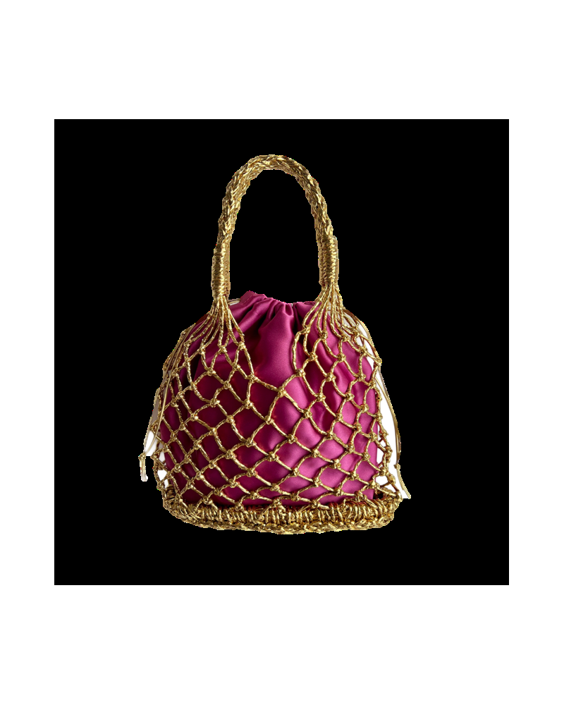 Y'am Capri Helenuccia Bag + un sacchetto colorato viola chiaro Offerte