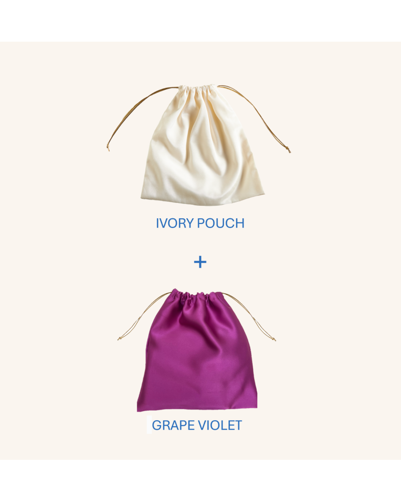 Y'am Capri Helenuccia Bag + un sacchetto colorato viola chiaro Offerte