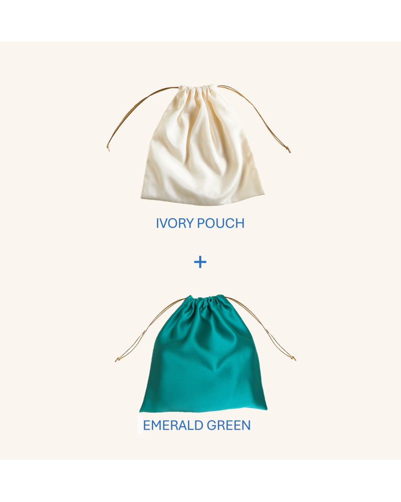 Y'am Capri Helenuccia Bag + un sacchetto colorato verde smeraldo Vendita Economica