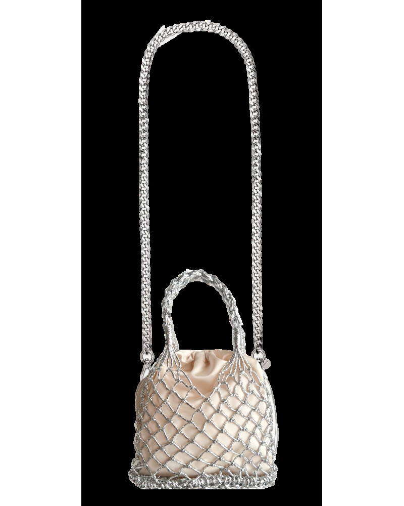 Y'am Capri Helenuccia Bag Argento Sconto