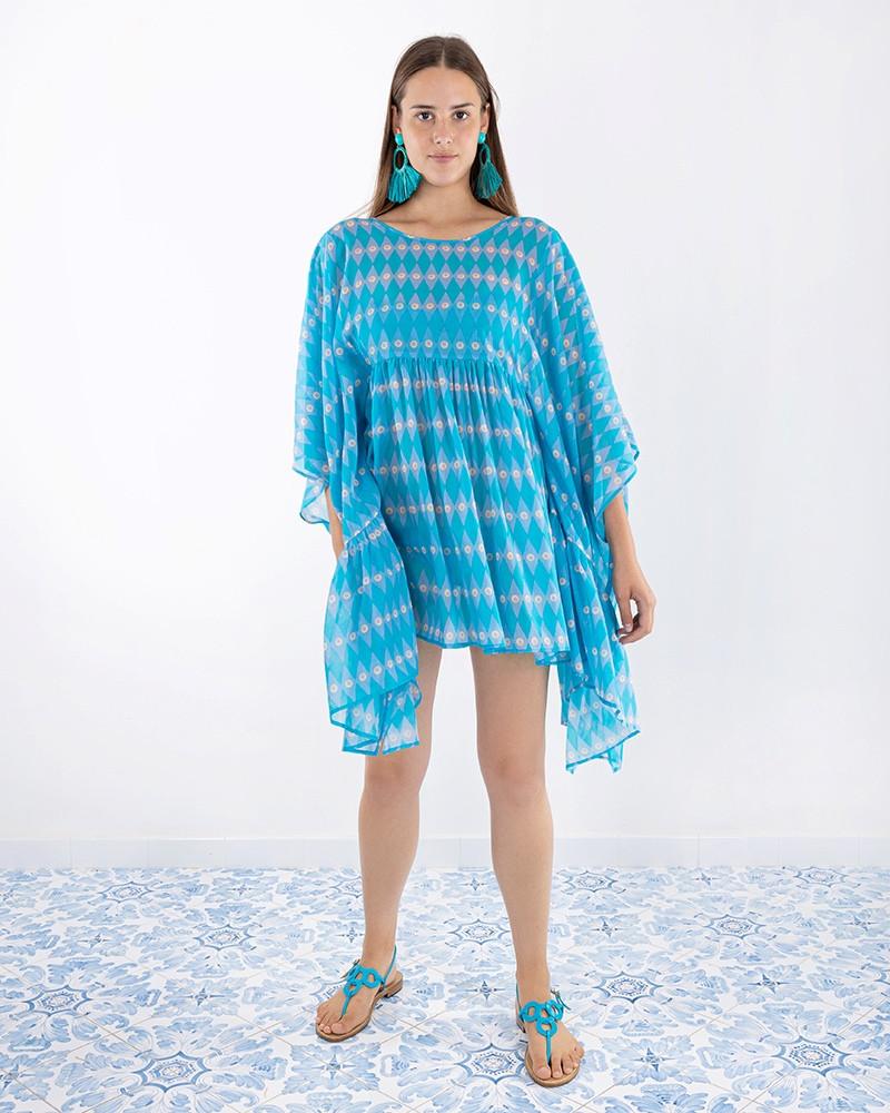 Y'am Capri Marina Poncho Dress Vendita