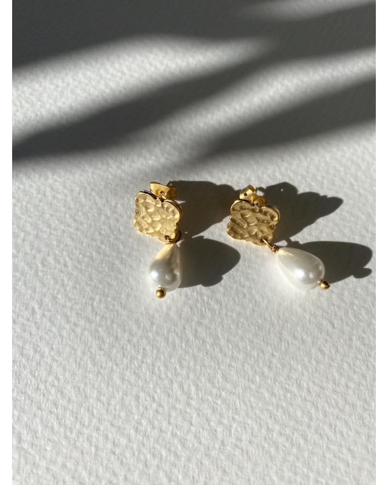 Y'am Capri Y'AM mini stud earrings with pearls Offerte