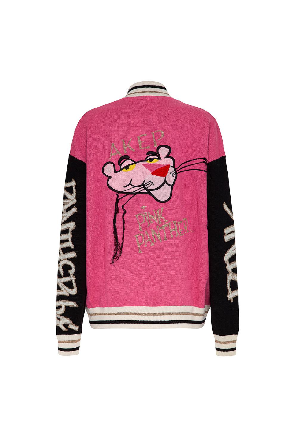 Akep BOMBER AKEP JACQUARD IN PIQUET - CAPSULE "AKEP x PINK PANTER" Vendita