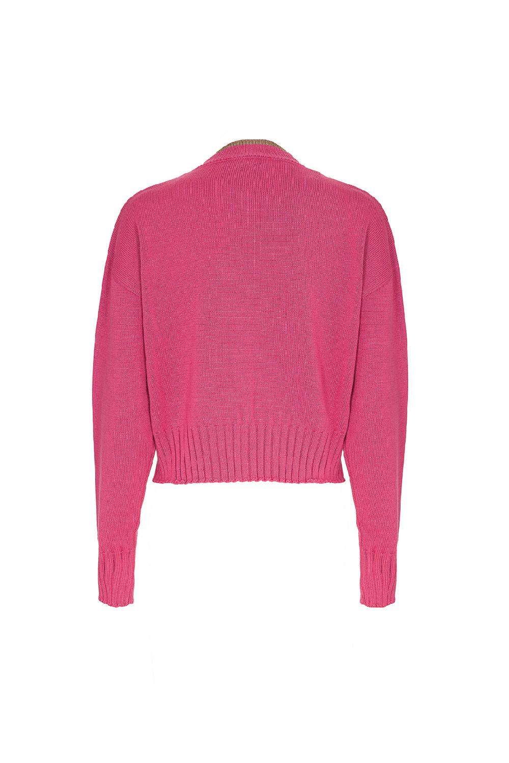 Akep MAGLIONE CROPPED A GIROCOLLO - CAPSULE "AKEP X PINK PANTER" Qualità Garantita