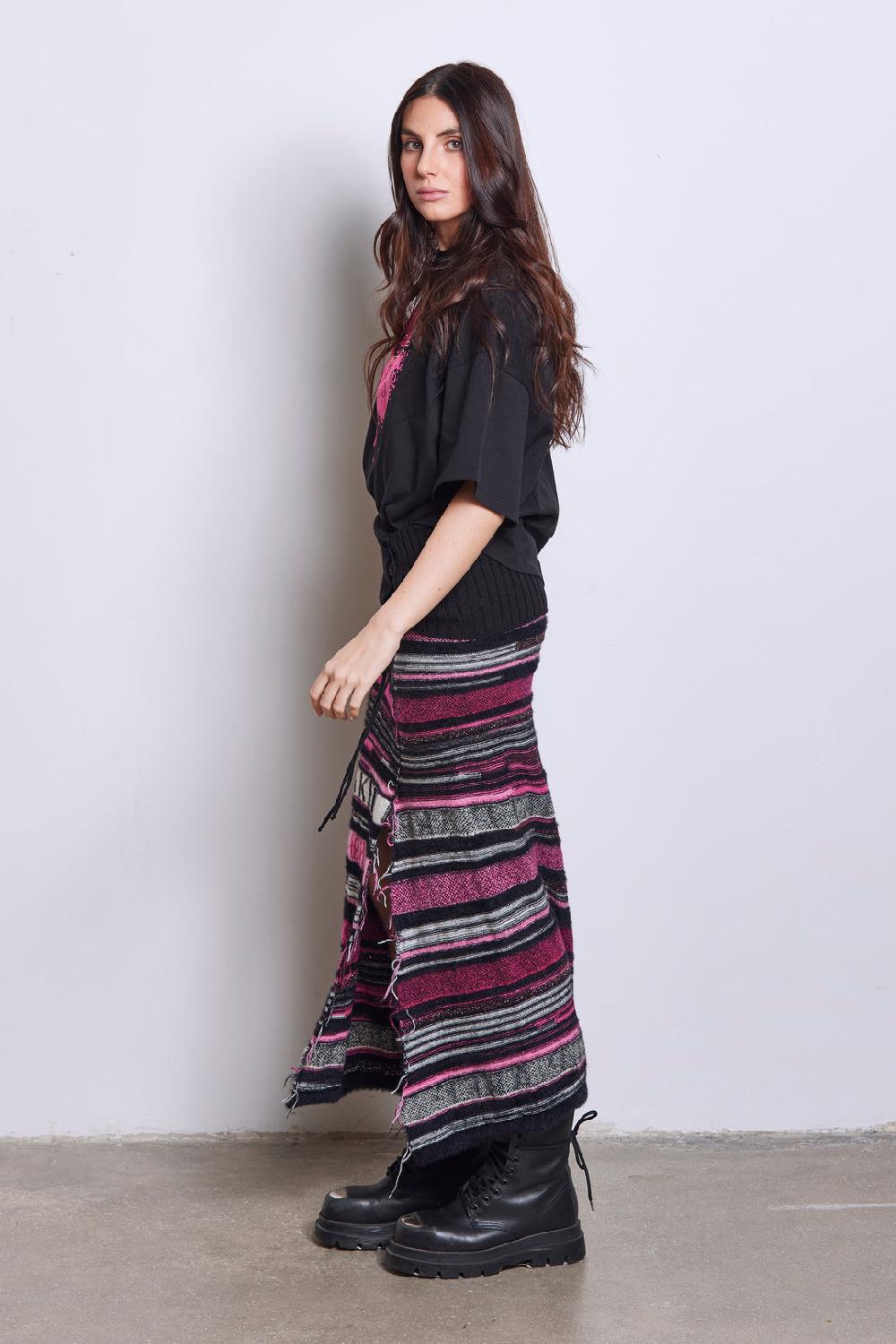 Akep T-SHIRT OVERSIZE CON STAMPA FLOCK - CAPSULE "AKEP X PINK PANTER" Consegna Veloce