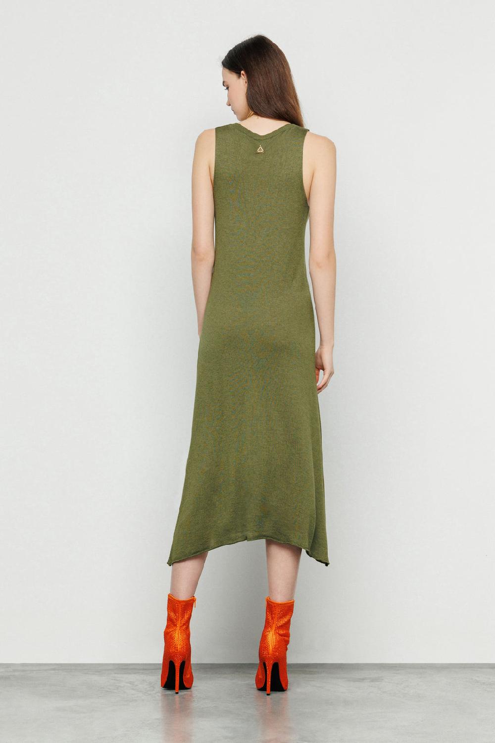 Akep ABITO MIDI AKEP CON SCOLLO A V SMANICATO Shopping Online