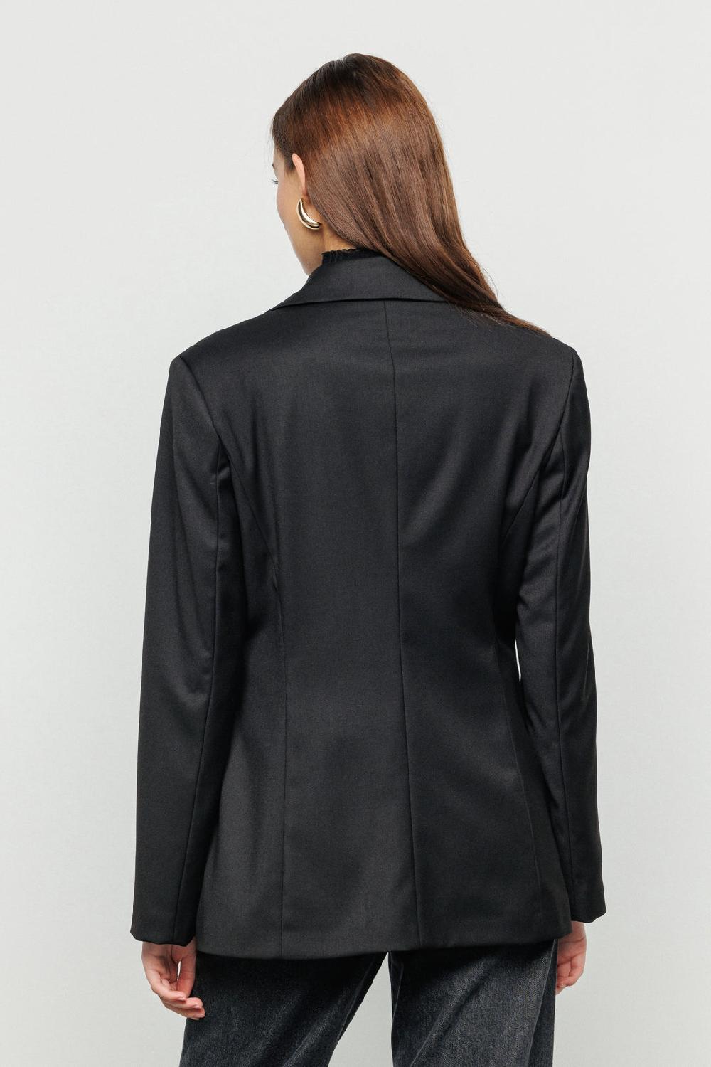 Akep BLAZER AKEP IN FRESCO LANA CON CINTURA IN MAGLIA JACQUARD Convenienza