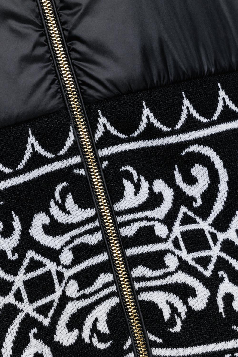 Akep BOMBER PIUMINO AKEP CON INSERTO JACQUARD SUL FONDO Presa