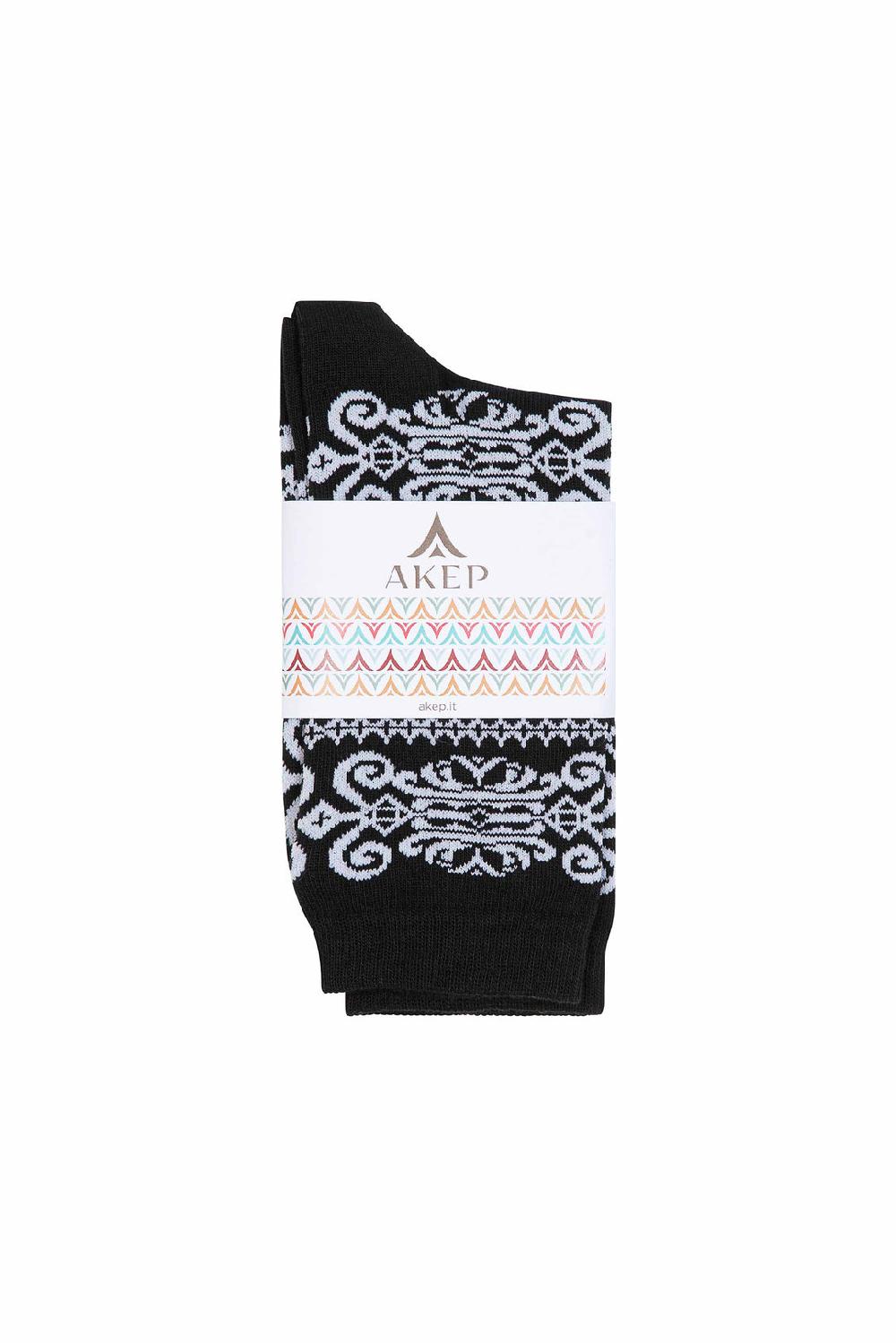 Akep CALZINI CORTI AKEP IN TESSUTO JACQUARD Offerta