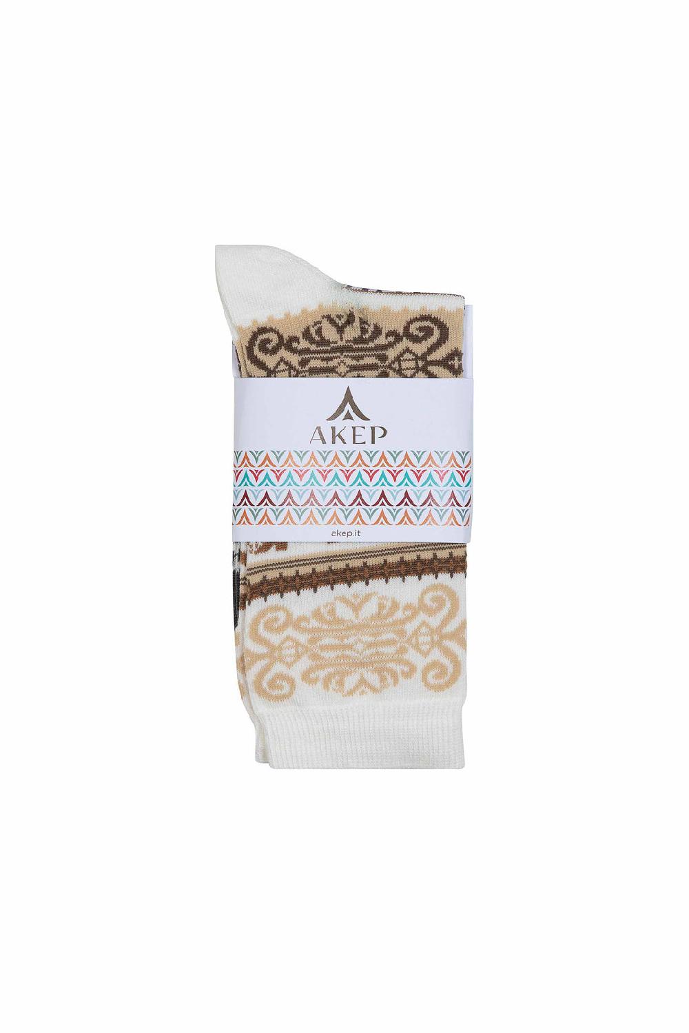 Akep CALZINI CORTI AKEP IN TESSUTO JACQUARD Offerta