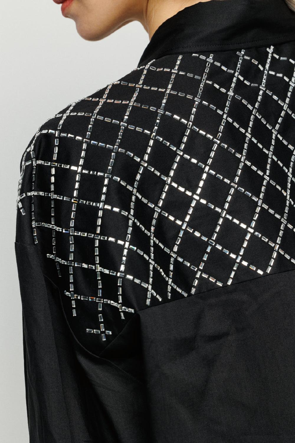 Akep CAMICIA OVERSIZE AKEP CON DETTAGLIO STRASS Online