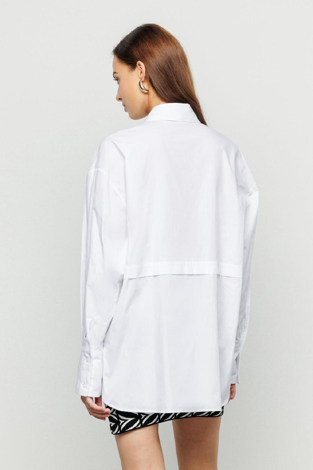 Akep CAMICIA OVERSIZE AKEP CON RICAMO IN COTONE In Vendita