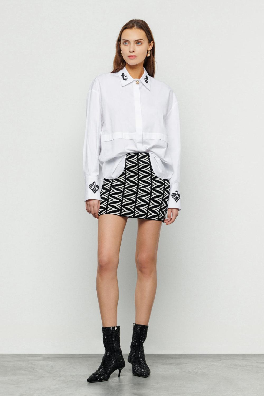 Akep CAMICIA OVERSIZE AKEP CON RICAMO IN COTONE In Vendita