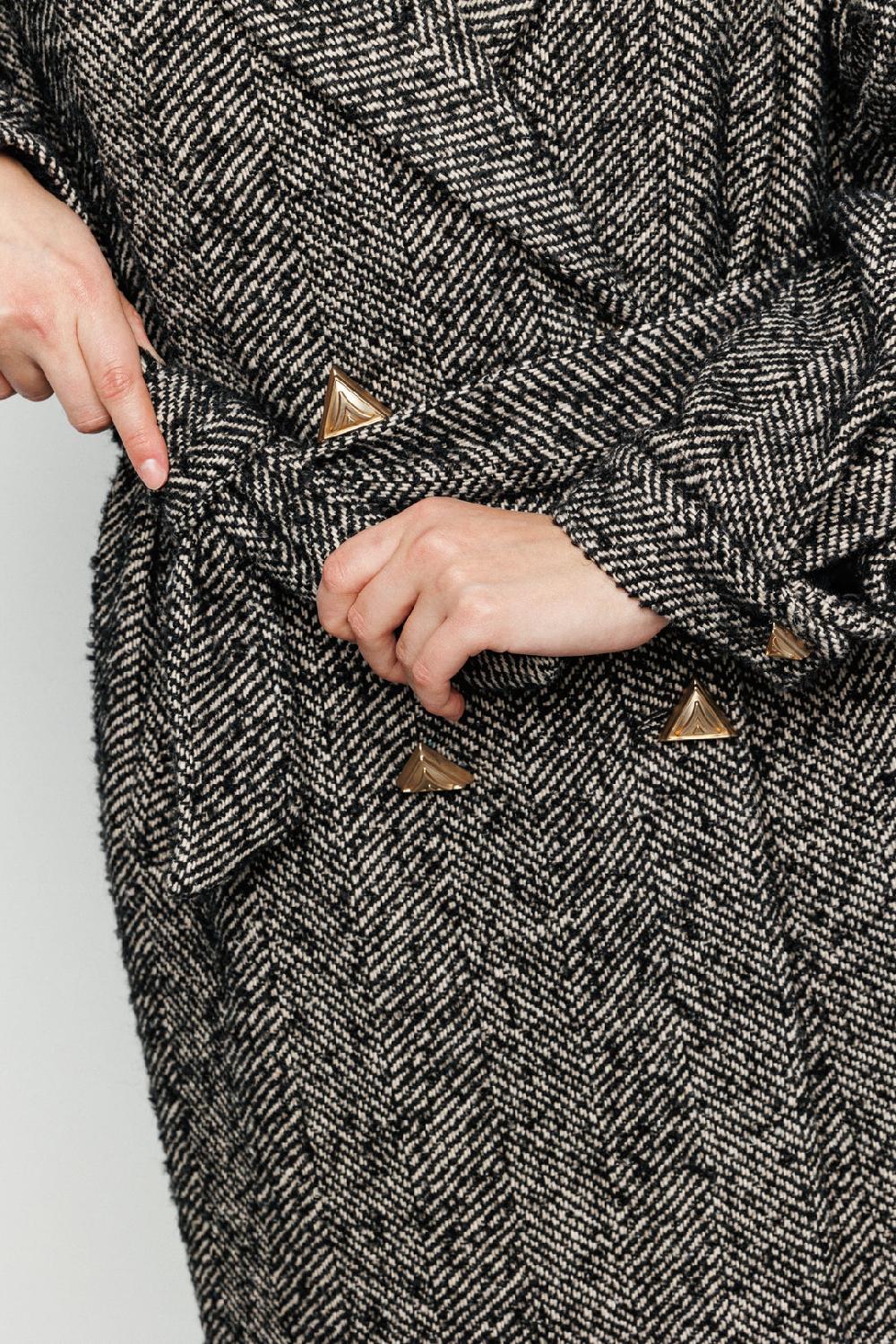 Akep CAPPOTTO LUNGO AKEP CON APPLICAZIONE SUL RETRO IN TESSUTO JACQUARD Hotsell