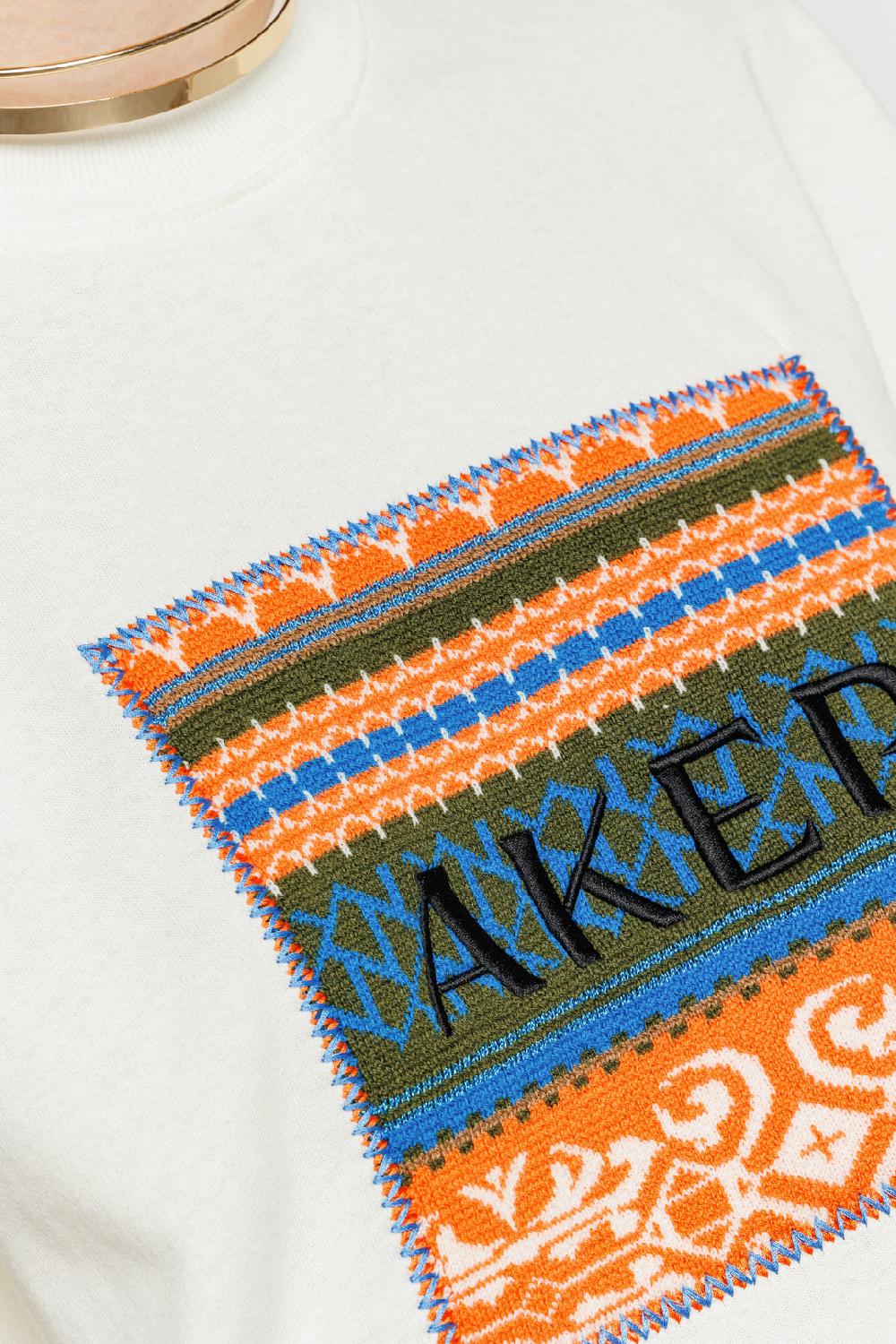 Akep T-SHIRT AKEP OVERSIZE CON APPLICAZIONE JACQUARD SUL DAVANTI I Più Venduti