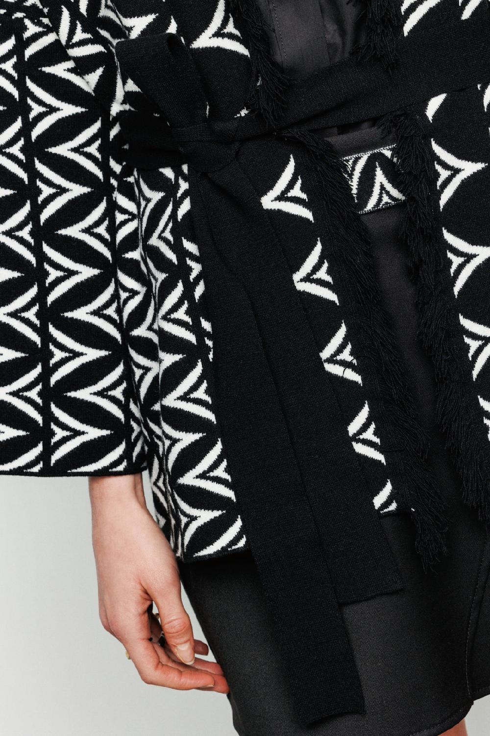 Akep CARDIGAN AKEP JACQUARD FANTASIA ALLOVER LOGOMANIA Moda