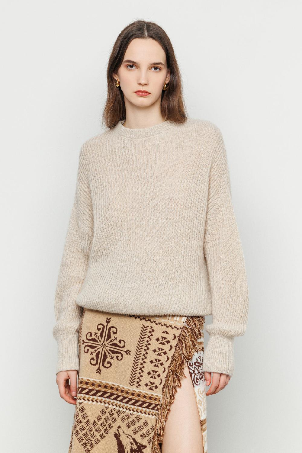 Akep GONNA LUNGA AKEP A PORTAFOGLIO IN LANA MERINOS JACQUARD Sconto