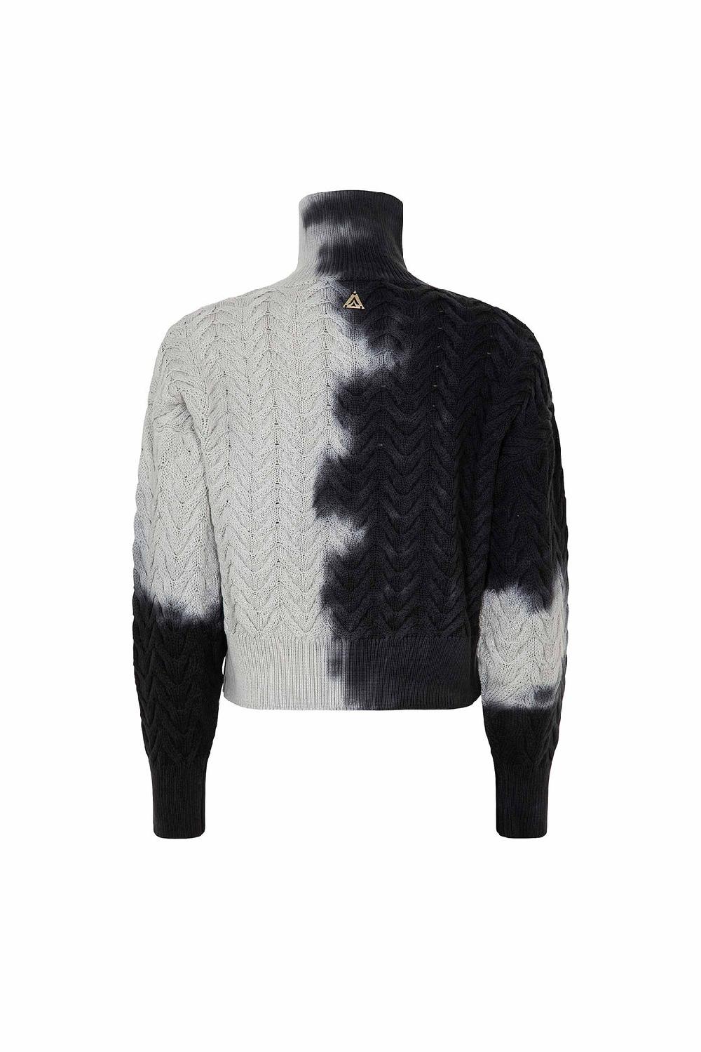 Akep PULL AKEP INTRECCIATO A COLLO ALTO EFFETTO TYE DYE Vendite Flash
