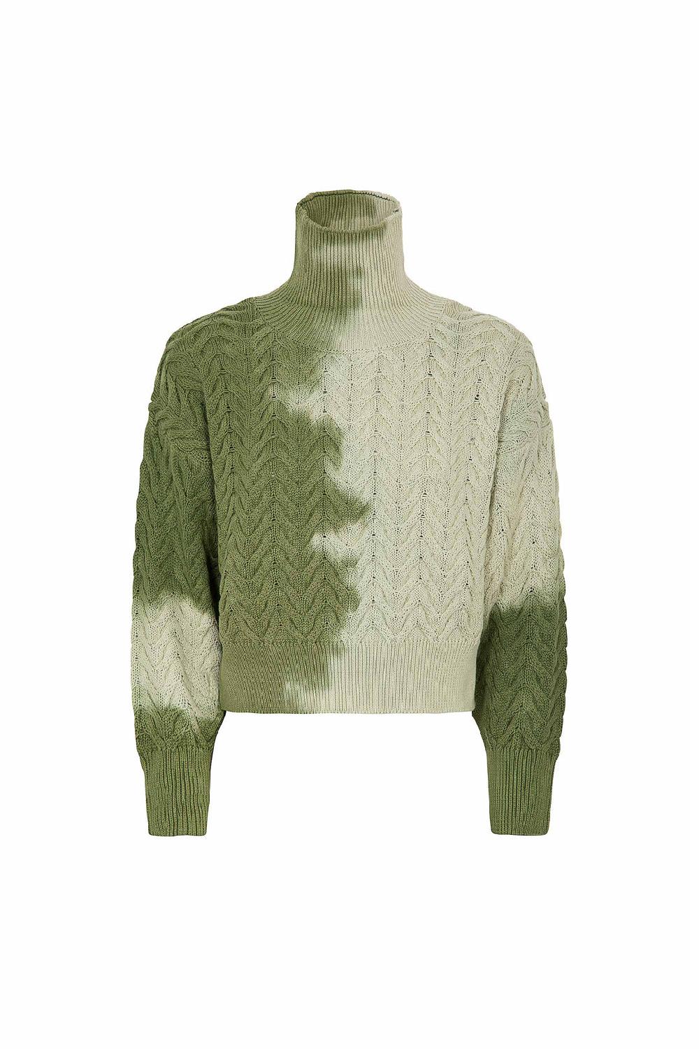 Akep PULL AKEP INTRECCIATO A COLLO ALTO EFFETTO TYE DYE Vendite Flash