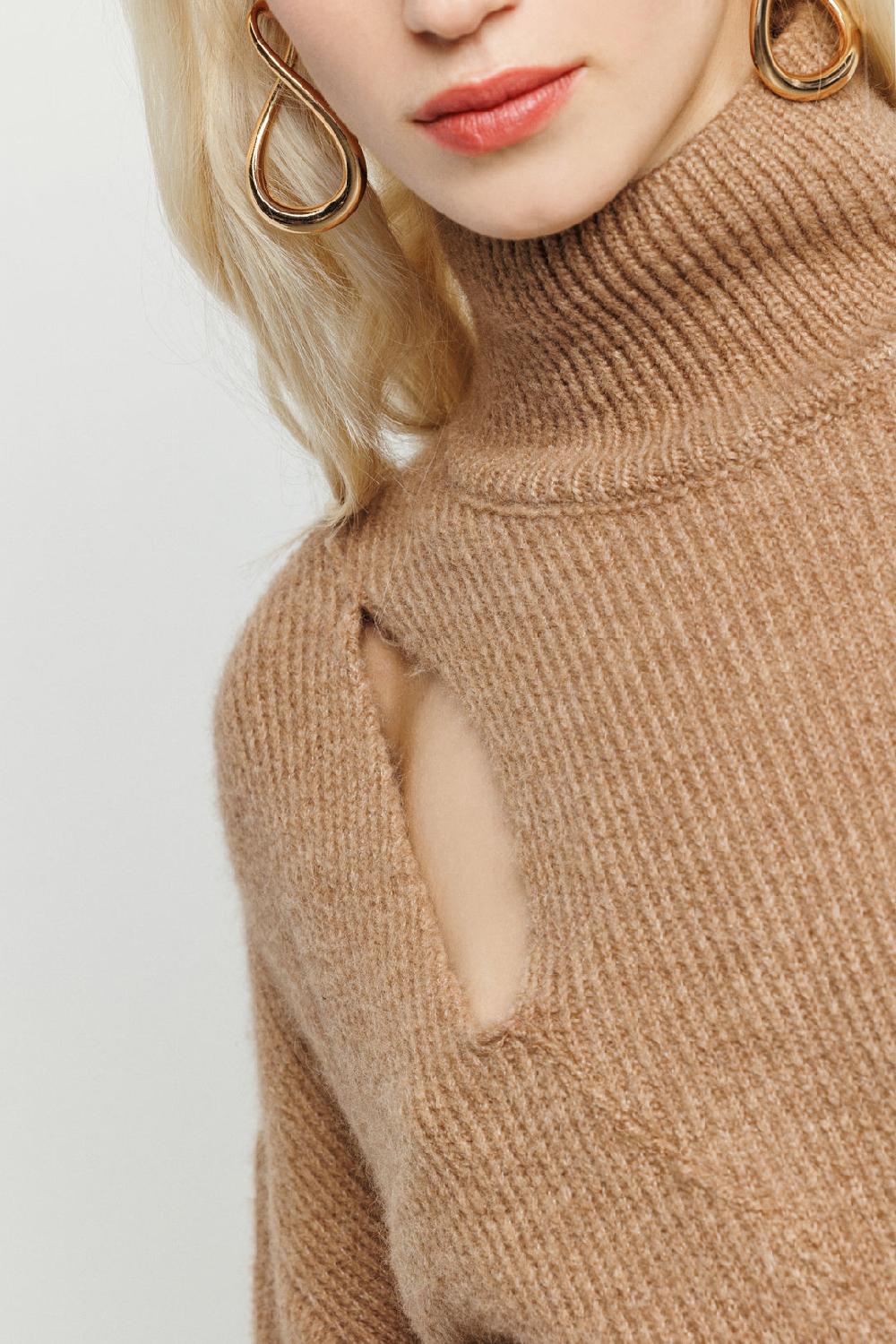 Akep PULLOVER AKEP A COLLO ALTO CON FUSCIACCA LATERALE Negozio