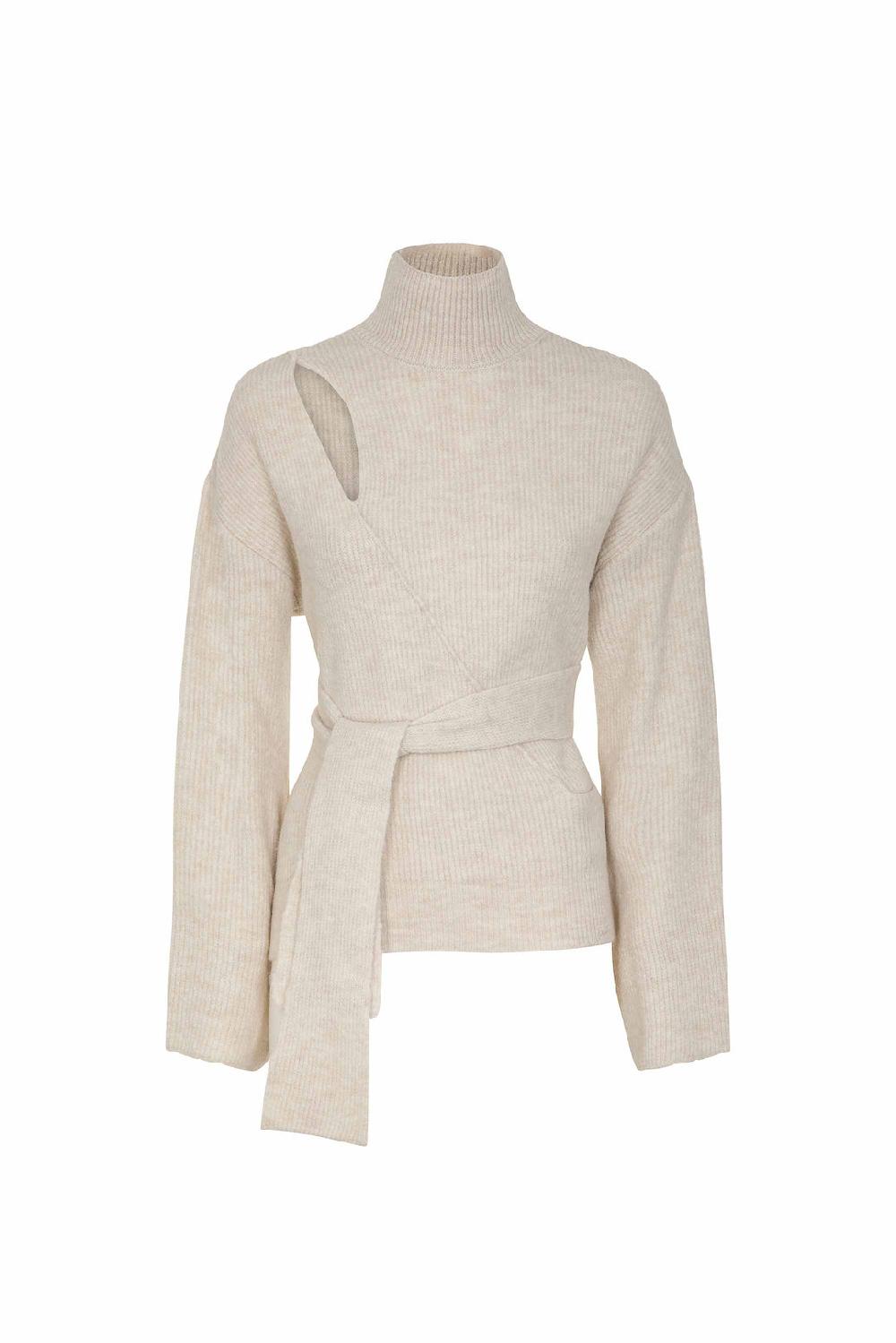 Akep PULLOVER AKEP A COLLO ALTO CON FUSCIACCA LATERALE Negozio