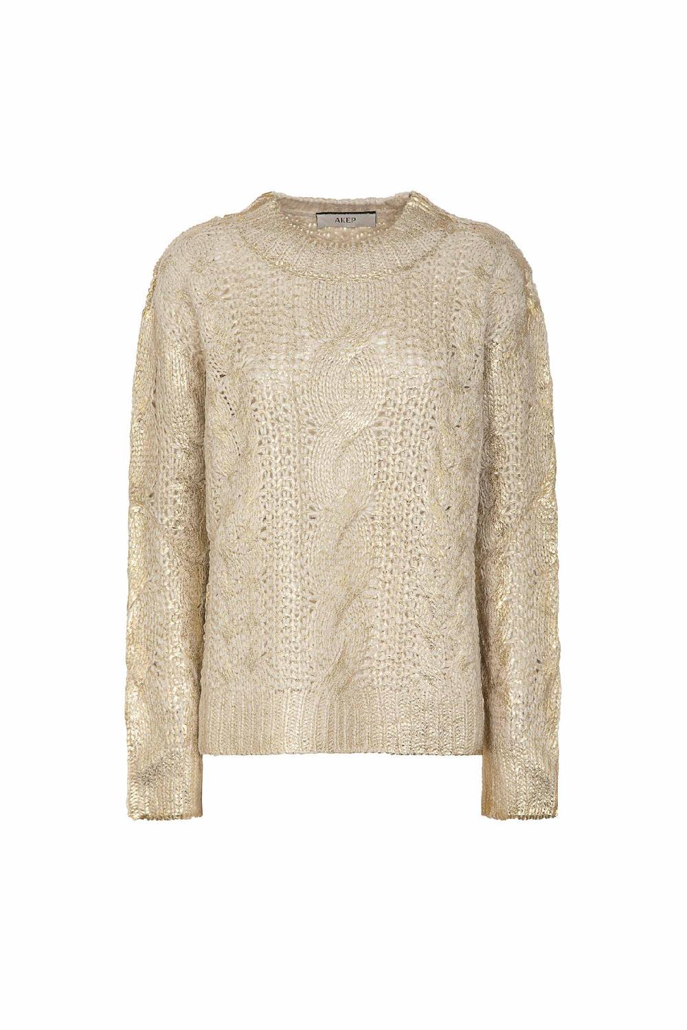 Akep PULLOVER AKEP SCOLLO A V CON PLACCATURA METAL 2025