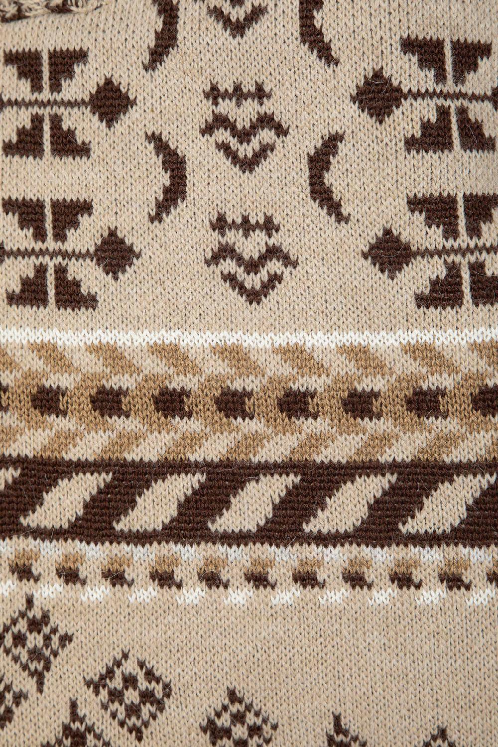 Akep SHOPPING BAG AKEP MISTO LANA JACQUARD SABBIA Pezzi Unici