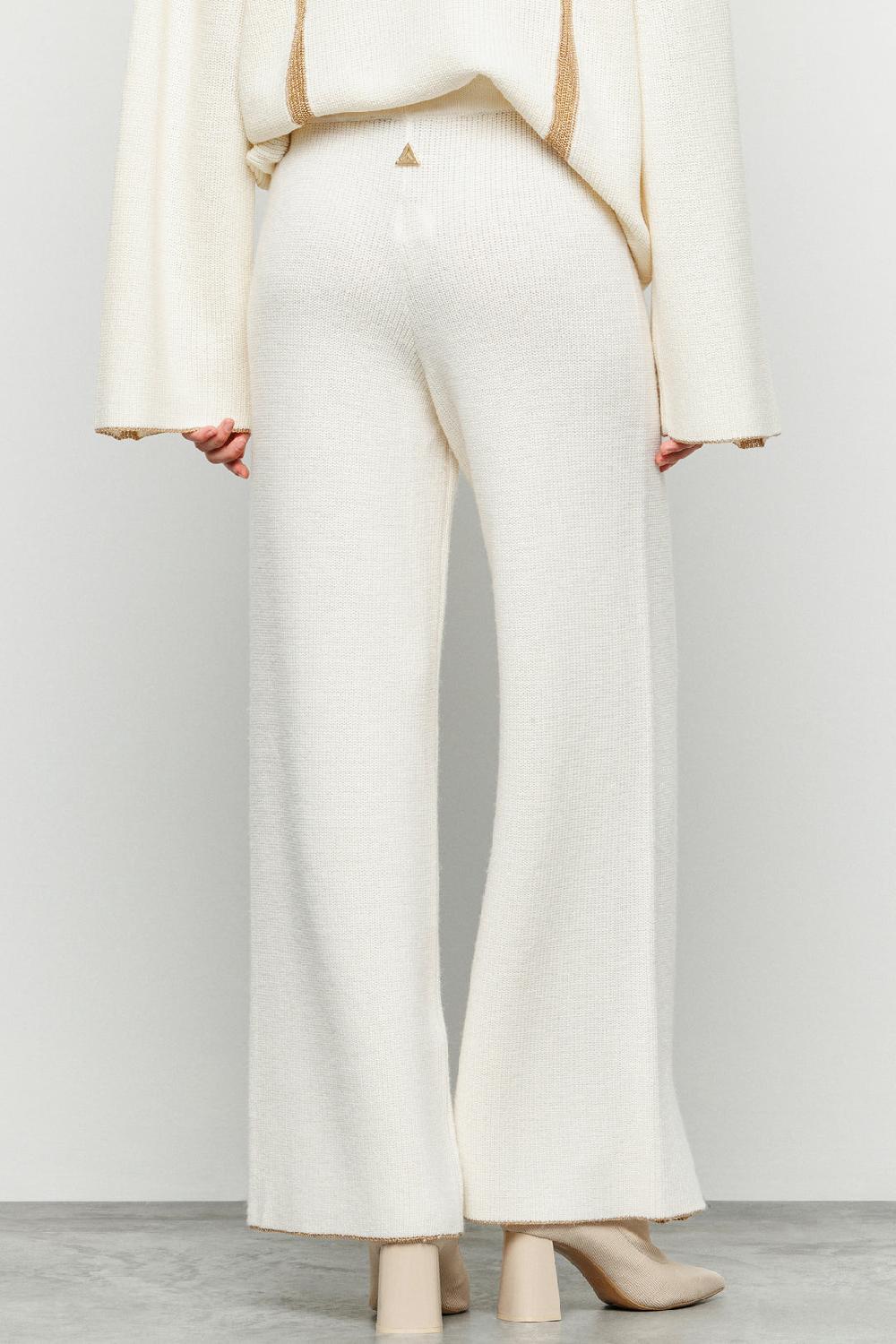 Akep PANTALONE AKEP A COSTE CON INTARSIO LUREX Vendita Calda