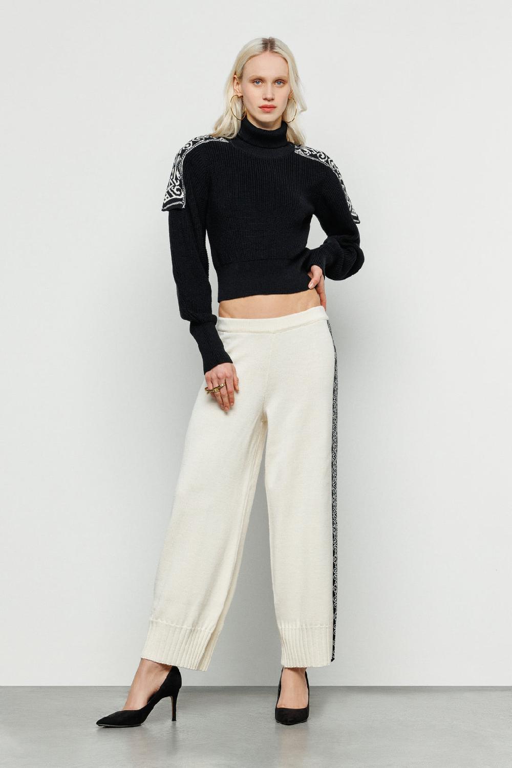 Akep PANTALONE AKEP CON BANDA JACQUARD LATERALE