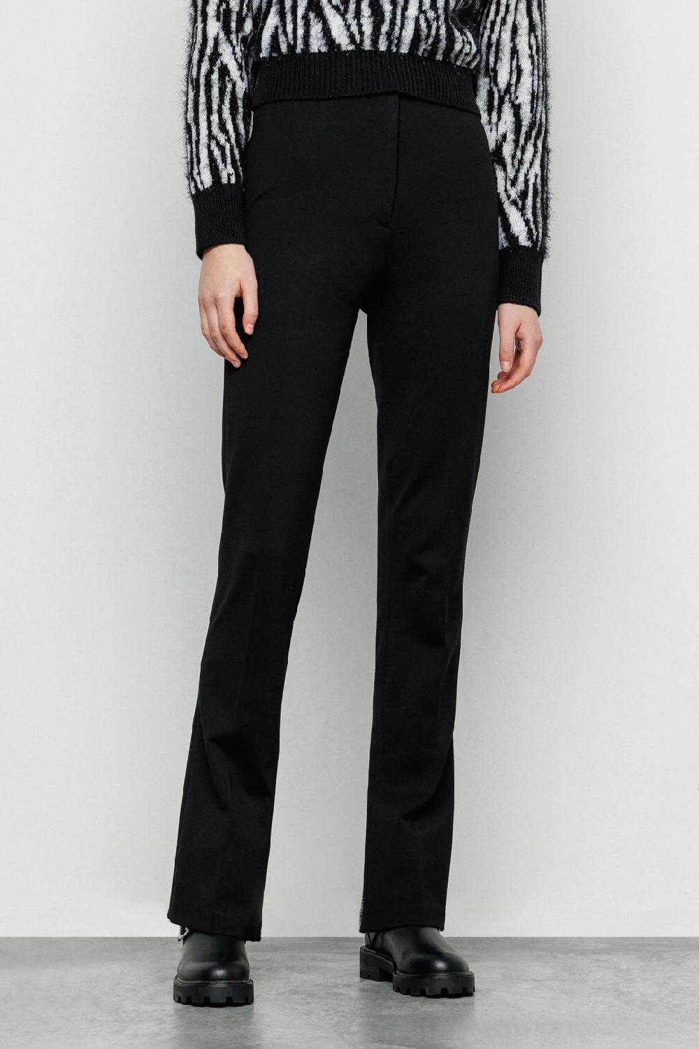 Akep PANTALONE AKEP CON SPACCHI SUL FONDO IN JACQUARD In Saldo