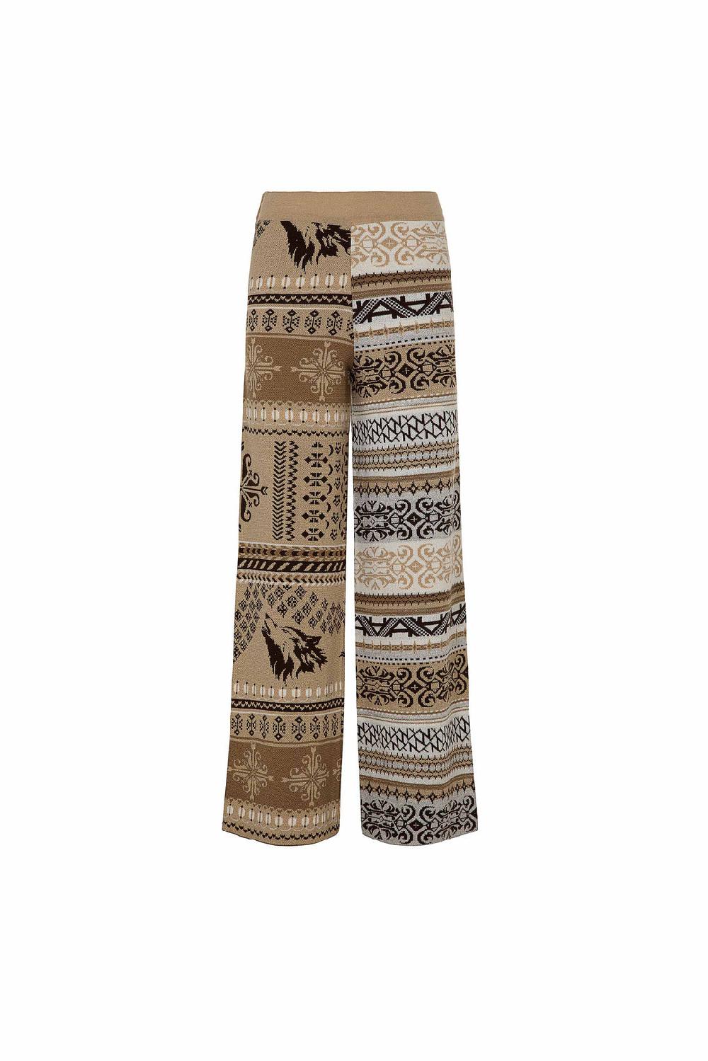 Akep PANTALONE AKEP IN MAGLIA JACQUARD Moda