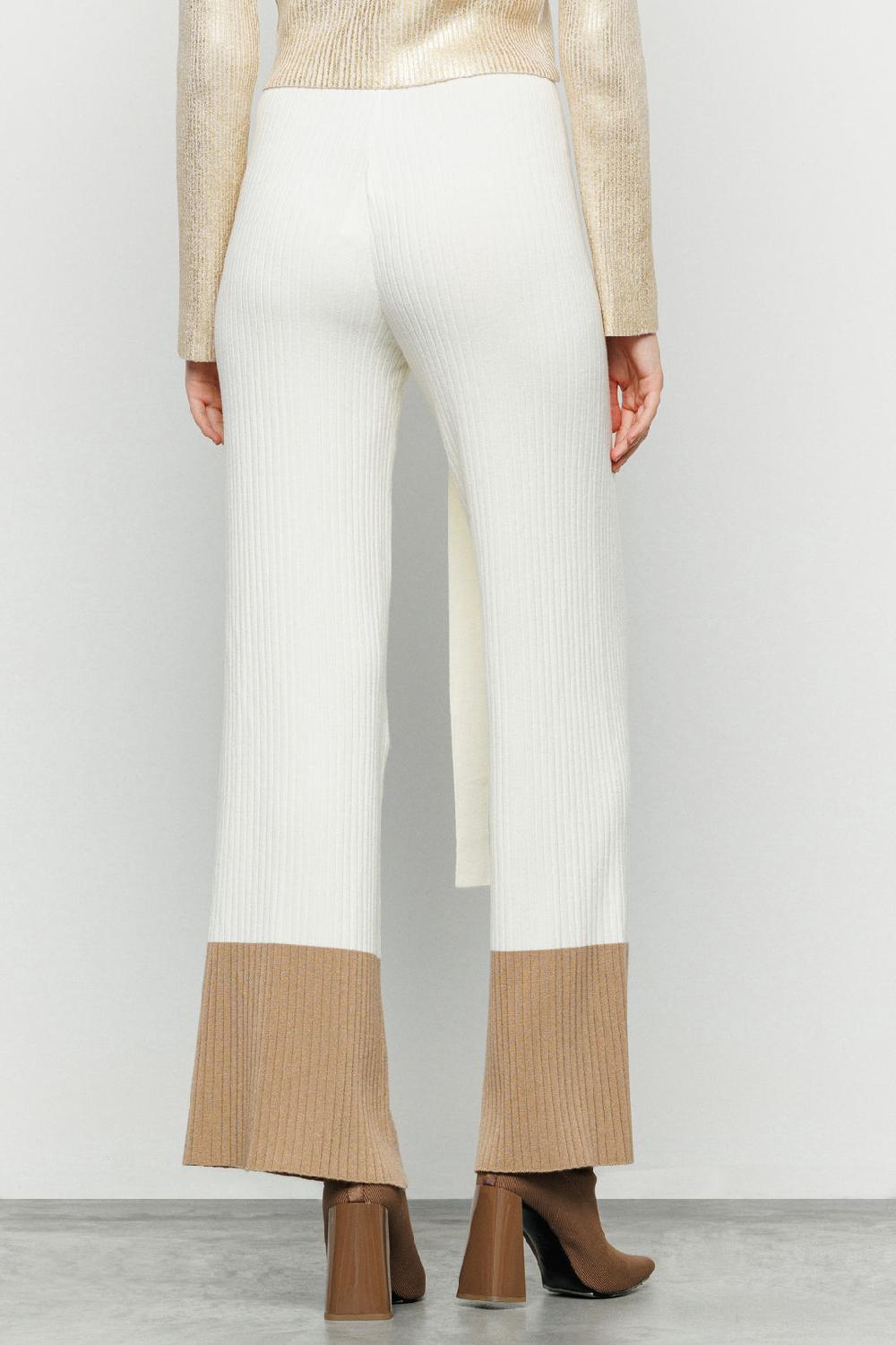 Akep PANTALONE BICOLOR AKEP CON CINTURA E RING LOGATO Italy